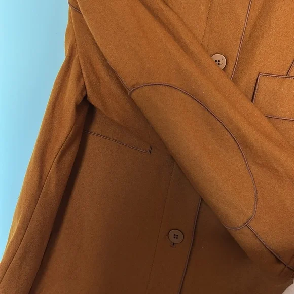 Harvé Benard Longline Wool Blend Jacket Blazer - Size‎ 14 - Picture 3 of 6